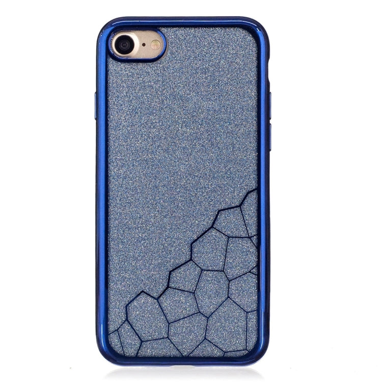 For  iPhone 8 & 7  Electroplating Small Cubes TPU Protective Back Cover Case
