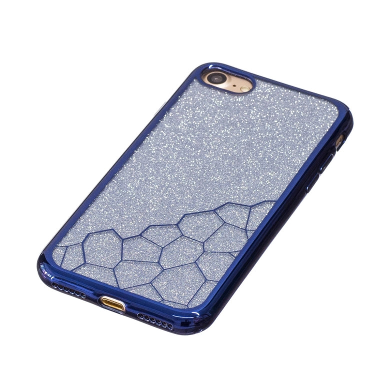 For  iPhone 8 & 7  Electroplating Small Cubes TPU Protective Back Cover Case