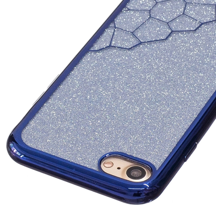 For  iPhone 8 & 7  Electroplating Small Cubes TPU Protective Back Cover Case