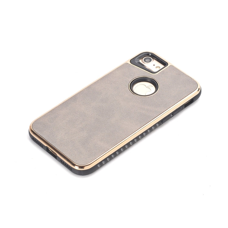 For  iPhone 8 & 7  Crazy Horse Texture Electroplating Back Cover