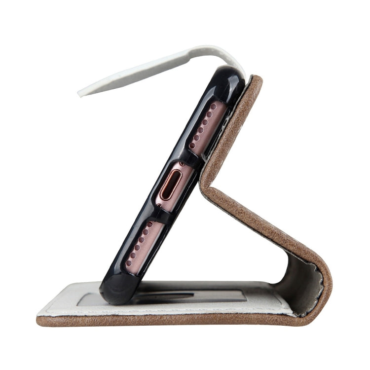 For  iPhone 8 & 7  Retro Crazy Horse Texture Contrast Color Horizontal Flip Leather Case with Holder & Card Slots & Wallet & Photo Frame & Lanyard