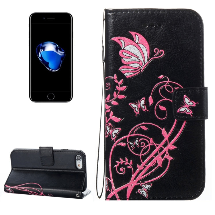 For  iPhone 8 & 7  Voltage Crazy Horse Texture Horizontal Flip Leather Case with Holder & Card Slots & Wallet & Lanyard