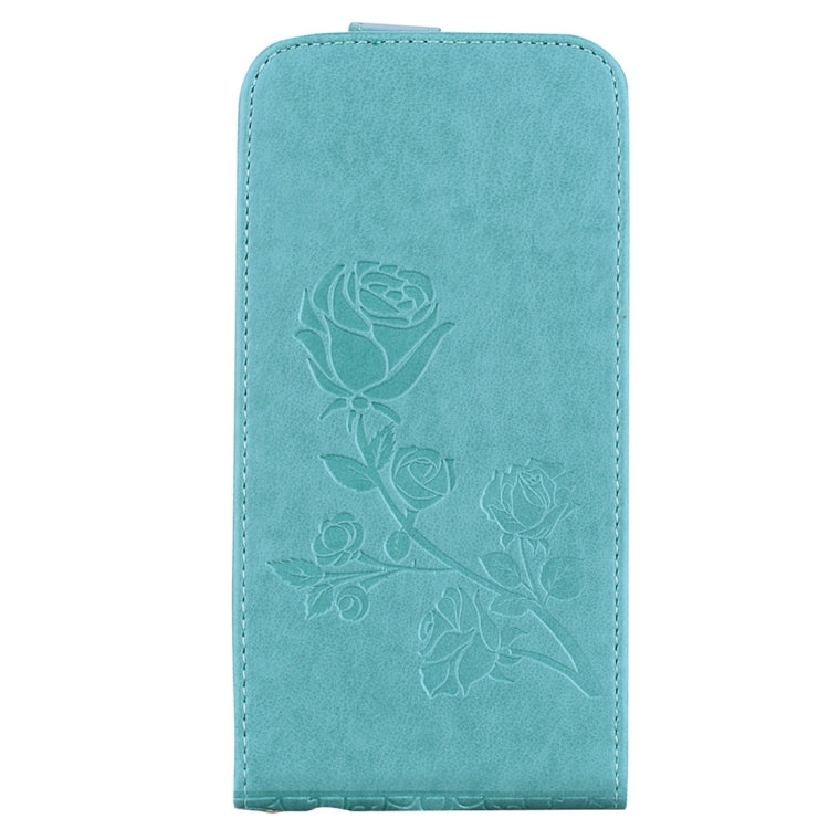 For  iPhone 8 & 7  Roses Pressed Flowers Pattern Vertical Flip Leather Case with Card Slot & Lanyard