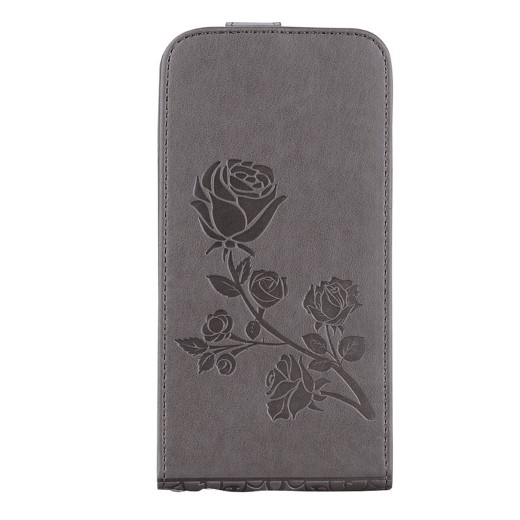 For  iPhone 8 & 7  Roses Pressed Flowers Pattern Vertical Flip Leather Case with Card Slot & Lanyard