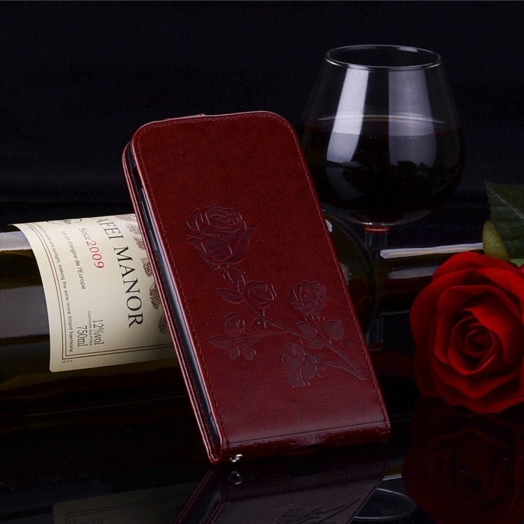 For  iPhone 8 & 7  Roses Pressed Flowers Pattern Vertical Flip Leather Case with Card Slot & Lanyard