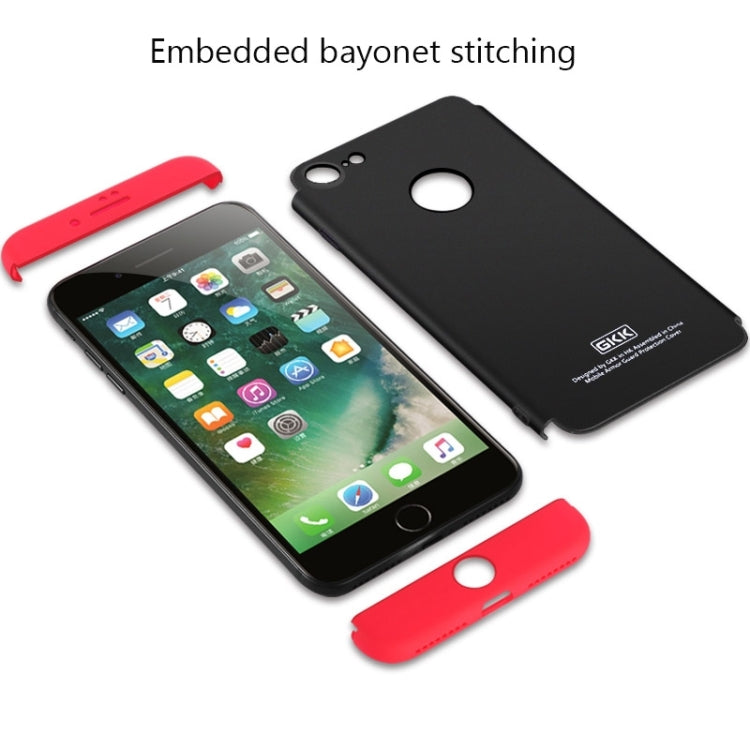 GKK for iPhone 7 PC Three - paragraph Shield 360 Degrees Full Coverage Protective Case Back Cover