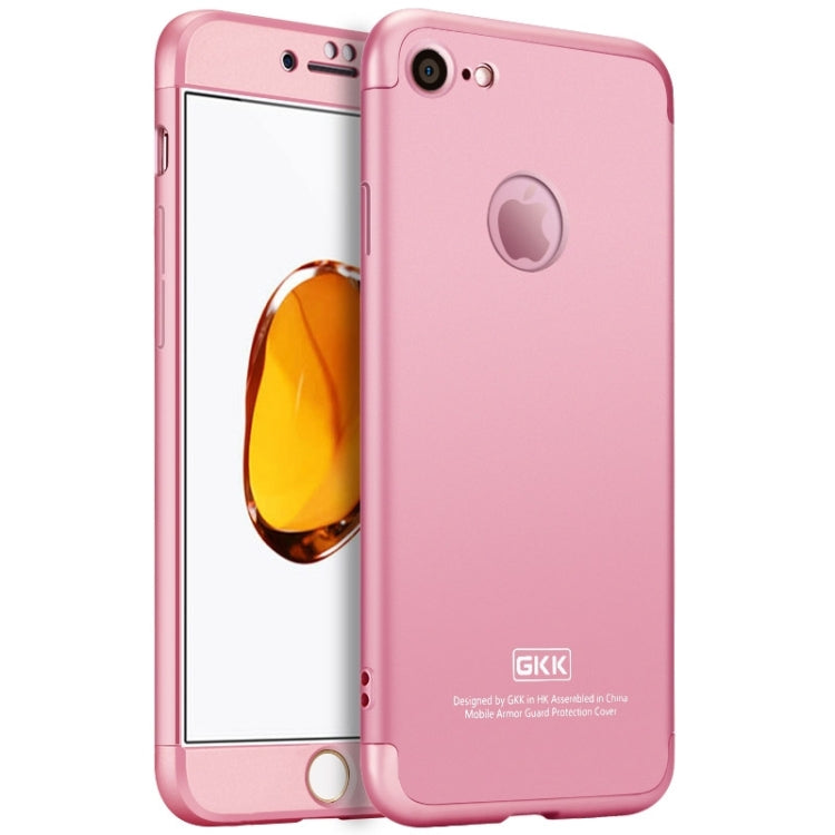 GKK for iPhone 7 PC Three - paragraph Shield 360 Degrees Full Coverage Protective Case Back Cover
