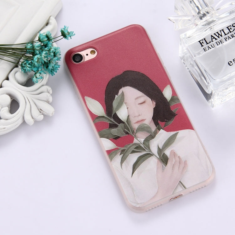For  iPhone 8 & 7  TPU Frosted Embossed