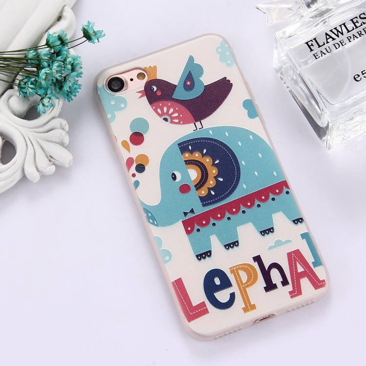 For  iPhone 8 & 7  TPU Frosted Embossed