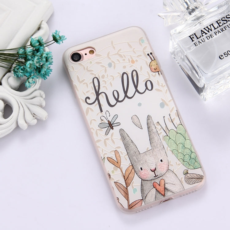 For  iPhone 8 & 7  TPU Frosted Embossed