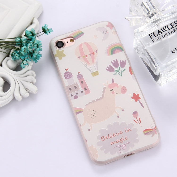 For  iPhone 8 & 7  TPU Frosted Embossed