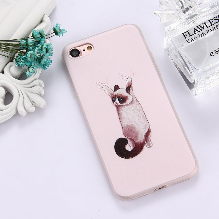 For  iPhone 8 & 7  TPU Frosted Embossed