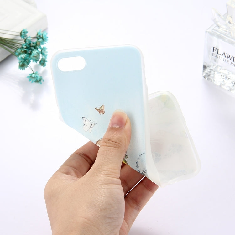 For  iPhone 8 & 7  TPU Frosted Embossed