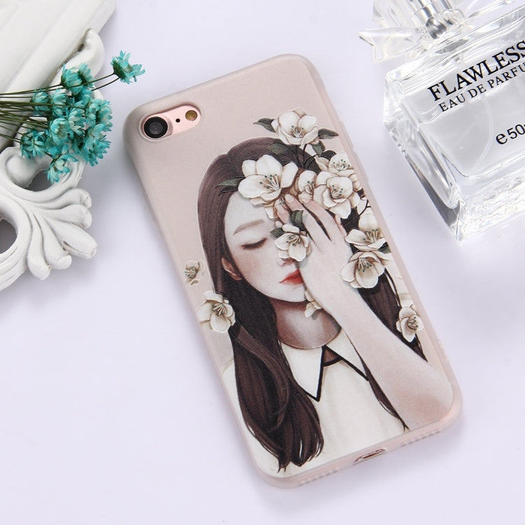 For  iPhone 8 & 7  TPU Frosted Embossed
