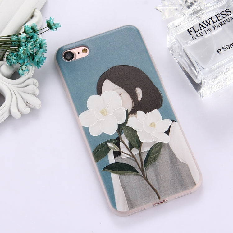 For  iPhone 8 & 7  TPU Frosted Embossed