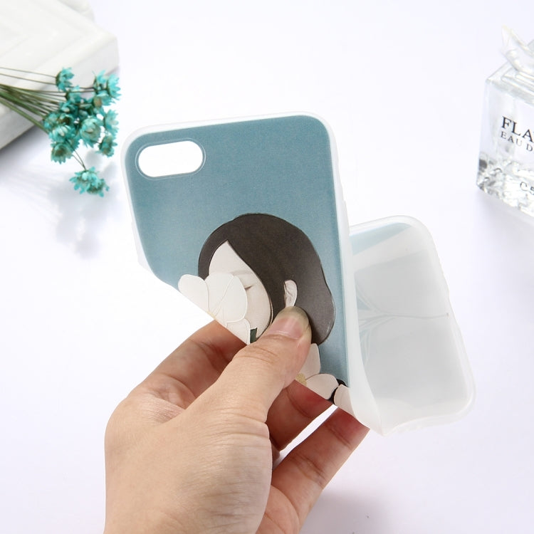 For  iPhone 8 & 7  TPU Frosted Embossed