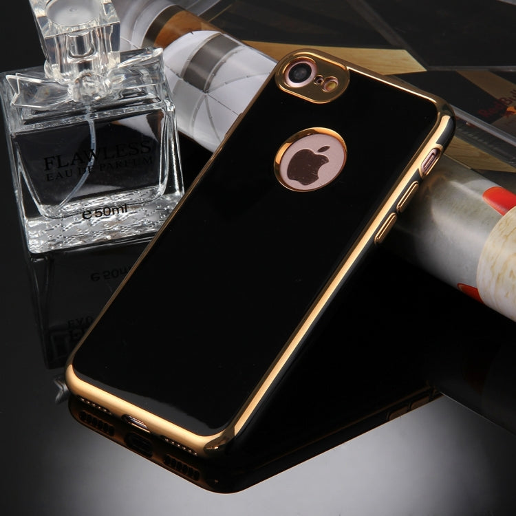 For  iPhone 8 & 7  360 Degree Shockproof Detachable Electroplating TPU + PC Combination Protective Case with White PC Cover