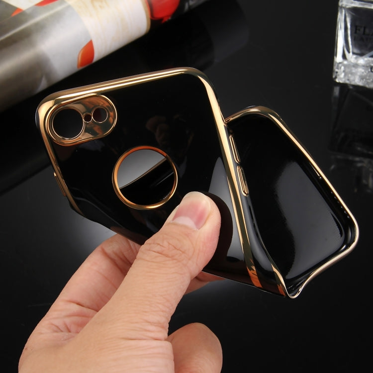 For  iPhone 8 & 7  360 Degree Shockproof Detachable Electroplating TPU + PC Combination Protective Case with White PC Cover