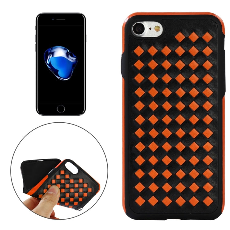 For  iPhone 8 & 7  Diamond Knit Texture TPU Paste Skin Protective Case