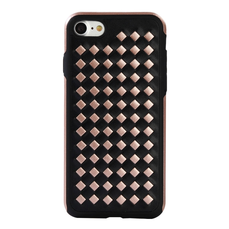 For  iPhone 8 & 7  Diamond Knit Texture TPU Paste Skin Protective Case