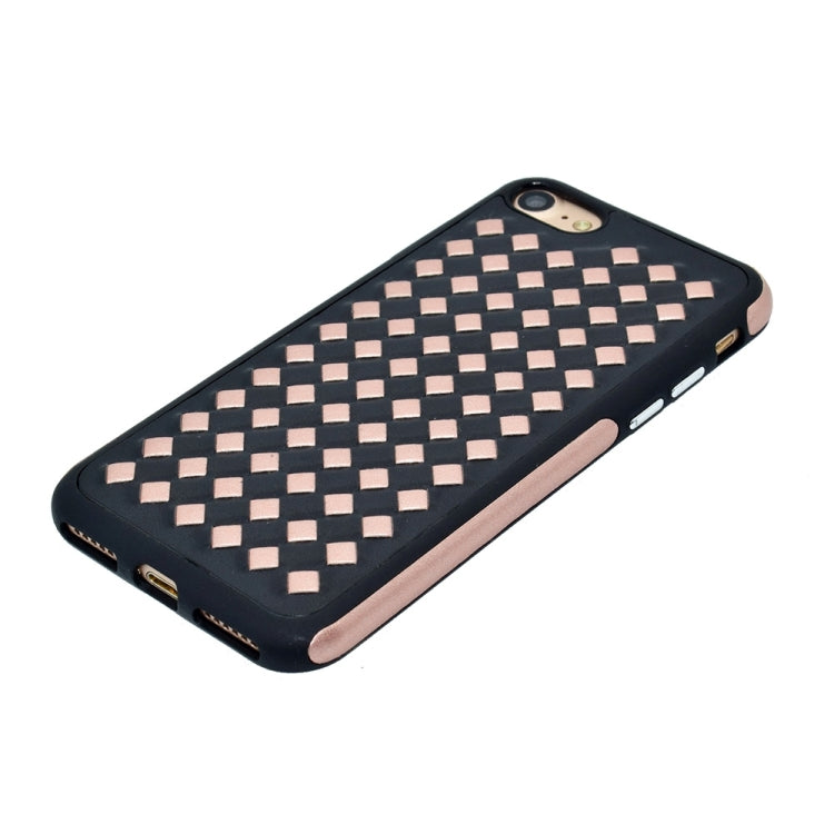 For  iPhone 8 & 7  Diamond Knit Texture TPU Paste Skin Protective Case