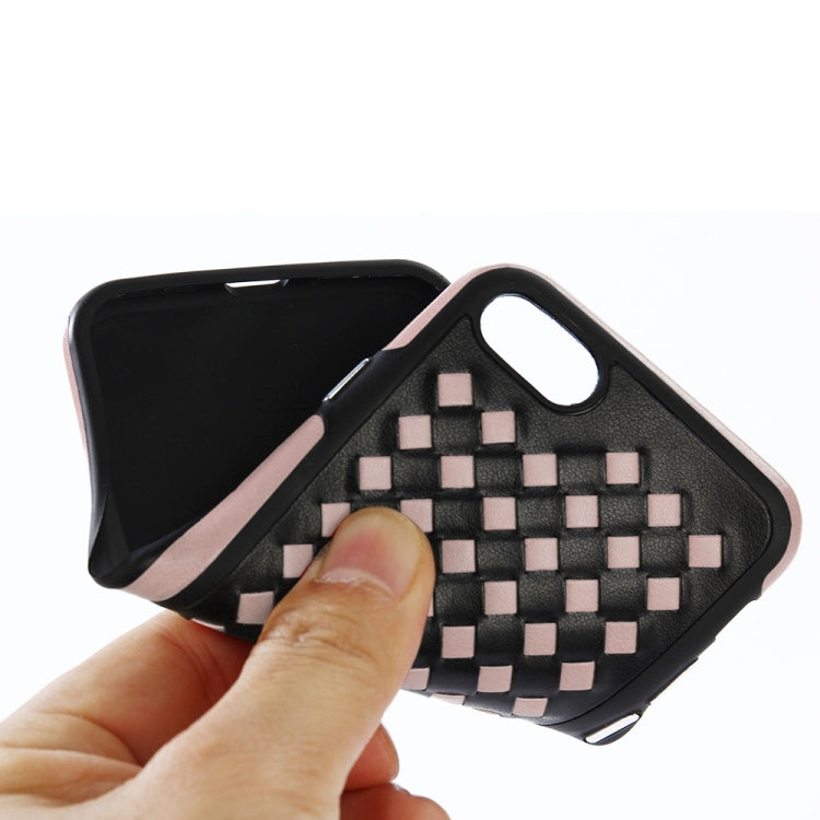For  iPhone 8 & 7  Diamond Knit Texture TPU Paste Skin Protective Case