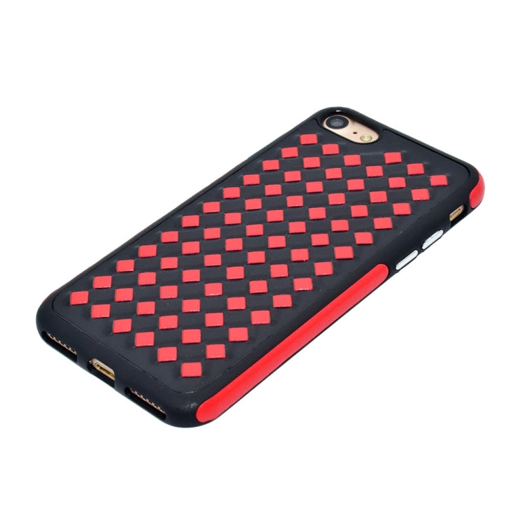 For  iPhone 8 & 7  Diamond Knit Texture TPU Paste Skin Protective Case