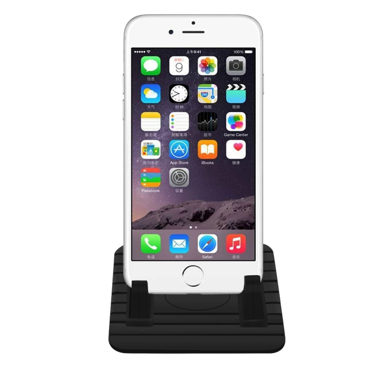 HAMTOD Universal Soft Silicone Detachable Car Phone Holder Stand Mount, for iPhone, Samsung, Sony, Lenovo, HTC, Huawei, and other Smartphones(Black)