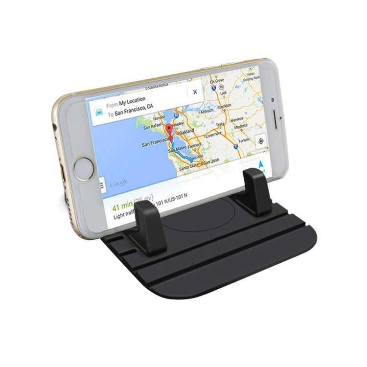 HAMTOD Universal Soft Silicone Detachable Car Phone Holder Stand Mount, for iPhone, Samsung, Sony, Lenovo, HTC, Huawei, and other Smartphones(Black)