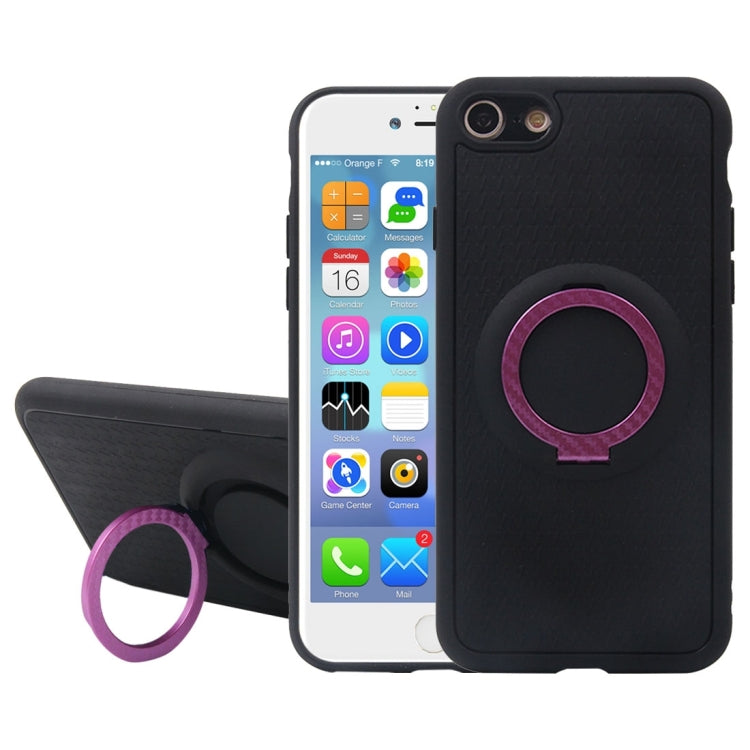 For  iPhone 8 & 7  TPU + PC Protective Back Case with Ring Holder