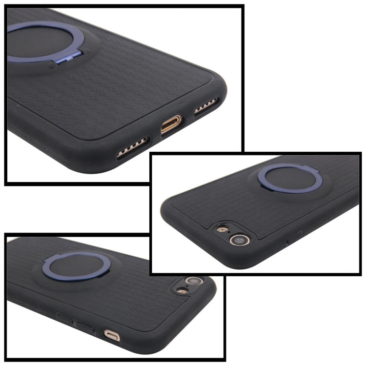 For  iPhone 8 & 7  TPU + PC Protective Back Case with Ring Holder