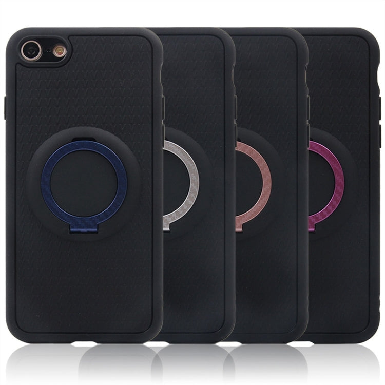 For  iPhone 8 & 7  TPU + PC Protective Back Case with Ring Holder