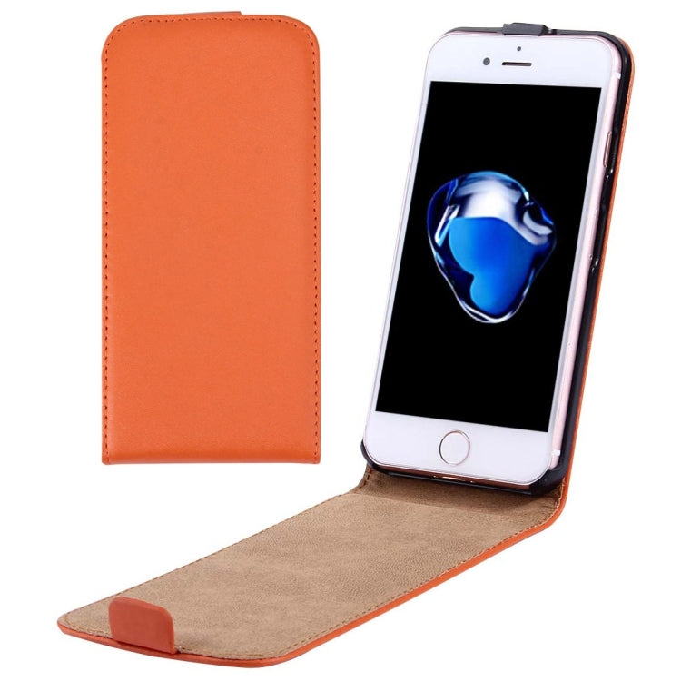 For  iPhone 8 & 7  Vertical Flip Genuine Split Leather Case