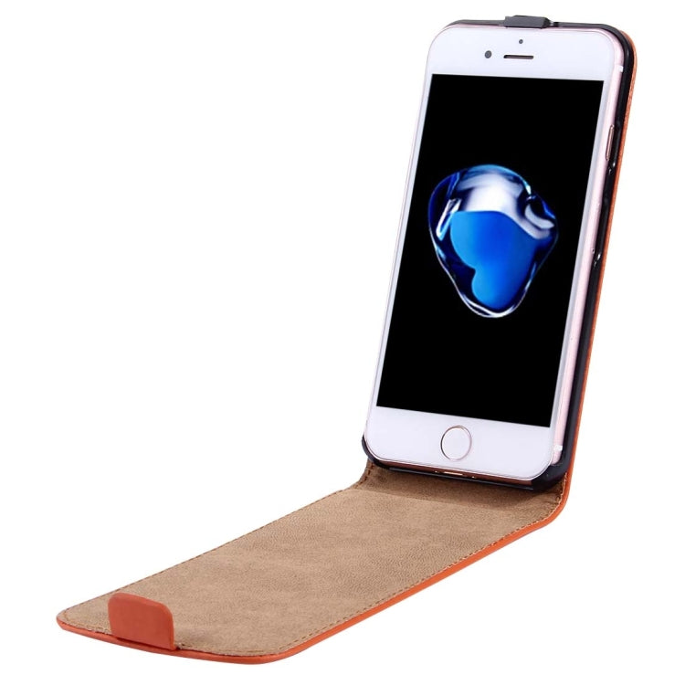 For  iPhone 8 & 7  Vertical Flip Genuine Split Leather Case