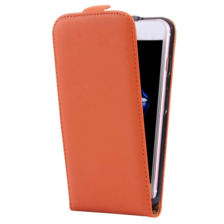 For  iPhone 8 & 7  Vertical Flip Genuine Split Leather Case