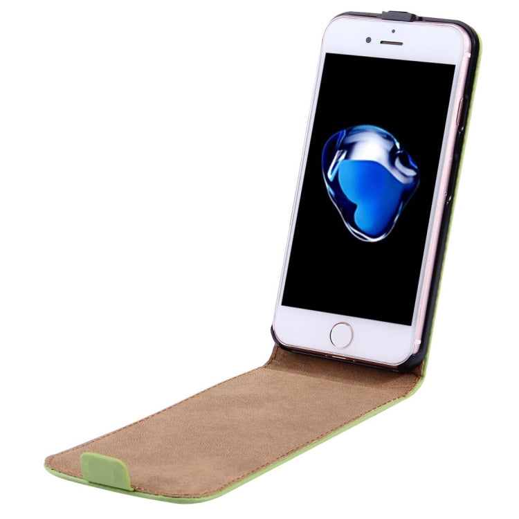 For  iPhone 8 & 7  Vertical Flip Genuine Split Leather Case