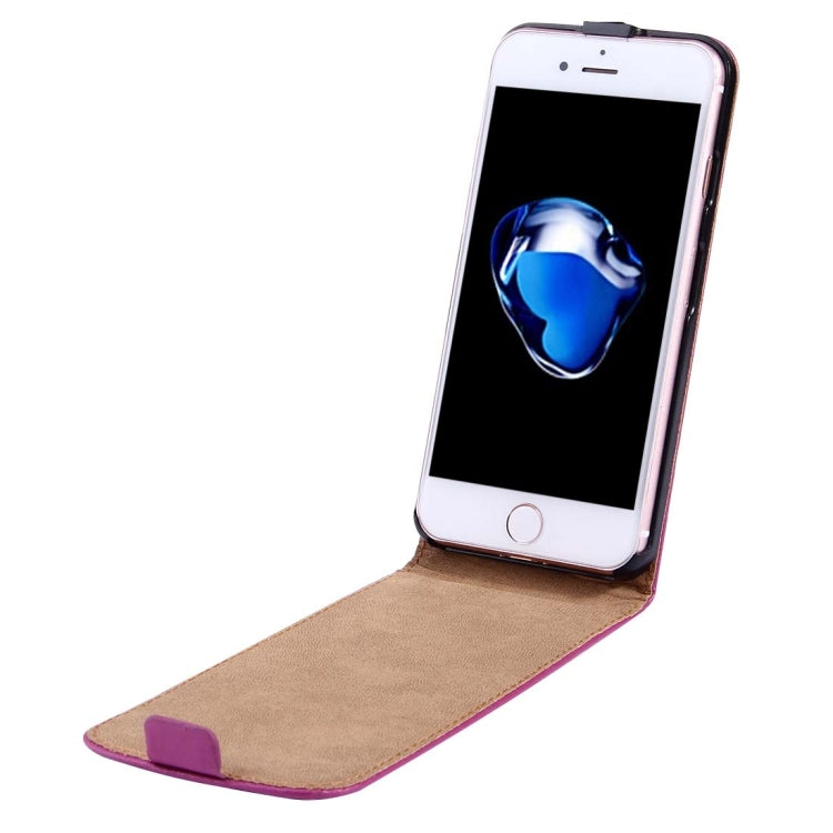 For  iPhone 8 & 7  Vertical Flip Genuine Split Leather Case