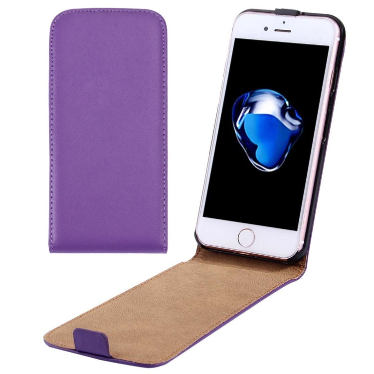For  iPhone 8 & 7  Vertical Flip Genuine Split Leather Case