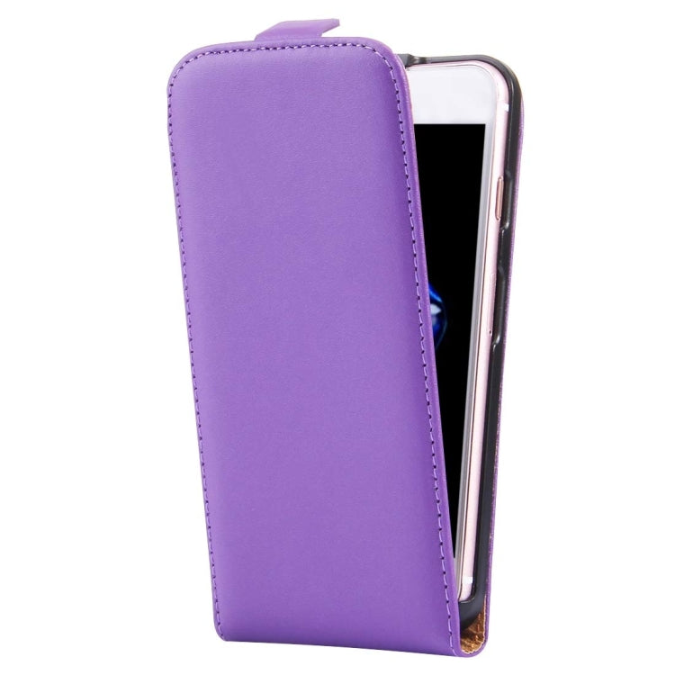 For  iPhone 8 & 7  Vertical Flip Genuine Split Leather Case