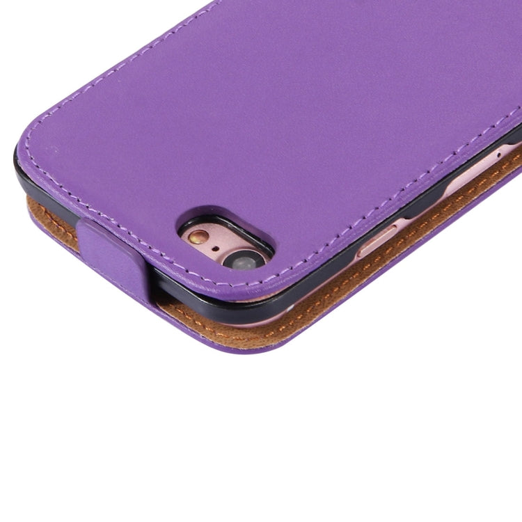 For  iPhone 8 & 7  Vertical Flip Genuine Split Leather Case
