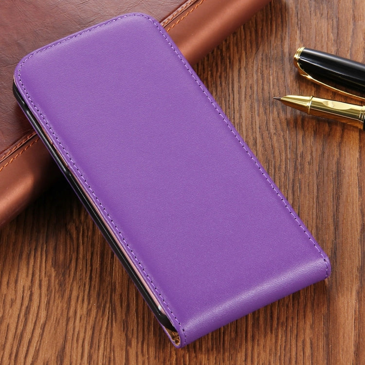 For  iPhone 8 & 7  Vertical Flip Genuine Split Leather Case