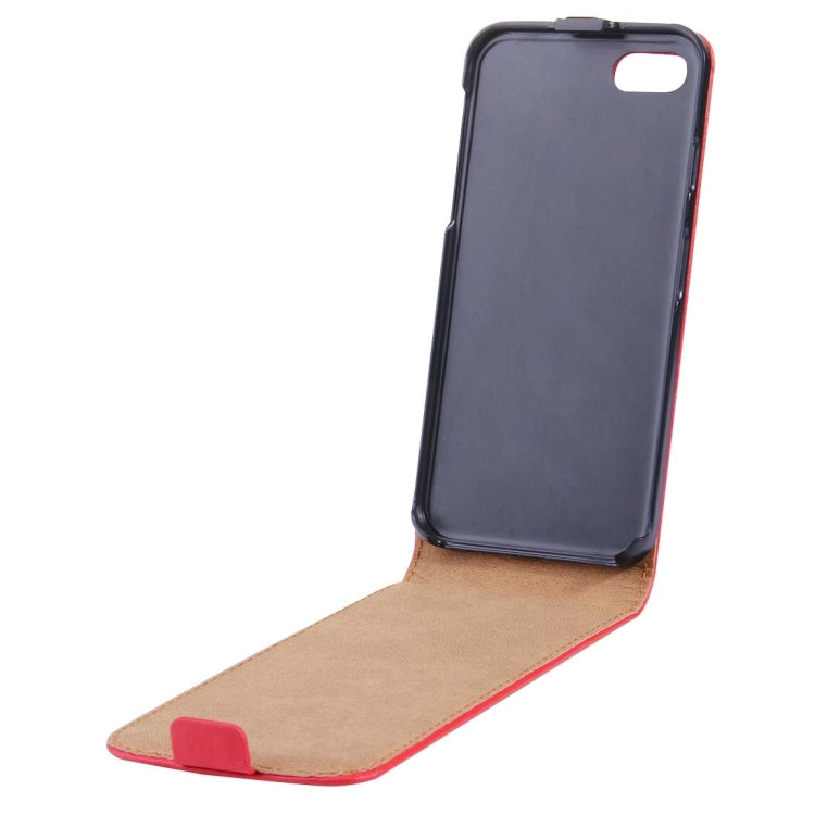 For  iPhone 8 & 7  Vertical Flip Genuine Split Leather Case