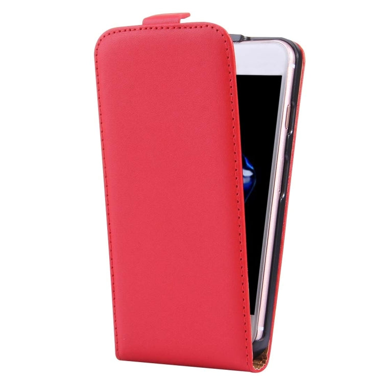 For  iPhone 8 & 7  Vertical Flip Genuine Split Leather Case