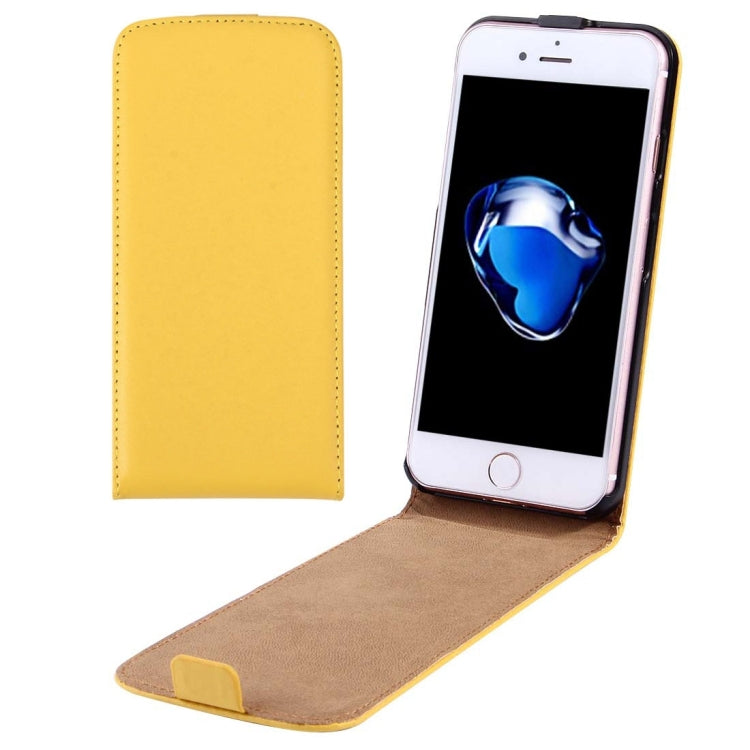 For  iPhone 8 & 7  Vertical Flip Genuine Split Leather Case