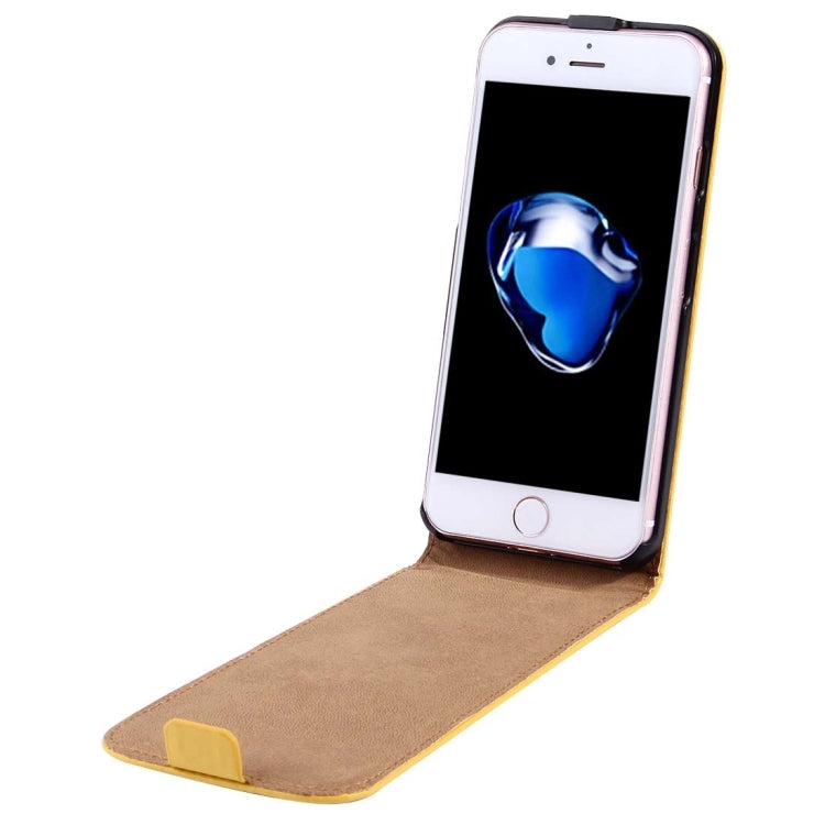For  iPhone 8 & 7  Vertical Flip Genuine Split Leather Case