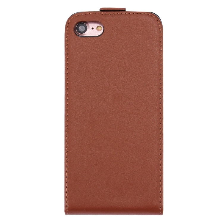 For  iPhone 8 & 7  Vertical Flip Genuine Split Leather Case