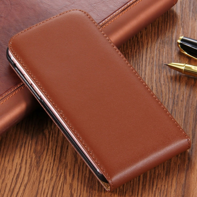 For  iPhone 8 & 7  Vertical Flip Genuine Split Leather Case