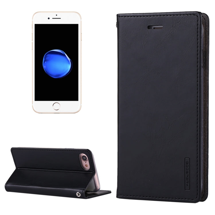 GOOSPERY BLUE MOON for  iPhone 8 & 7  Crazy Horse Texture Horizontal Flip Leather Case with Card Slots & Wallet & Holder