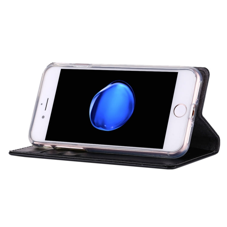 GOOSPERY BLUE MOON for  iPhone 8 & 7  Crazy Horse Texture Horizontal Flip Leather Case with Card Slots & Wallet & Holder
