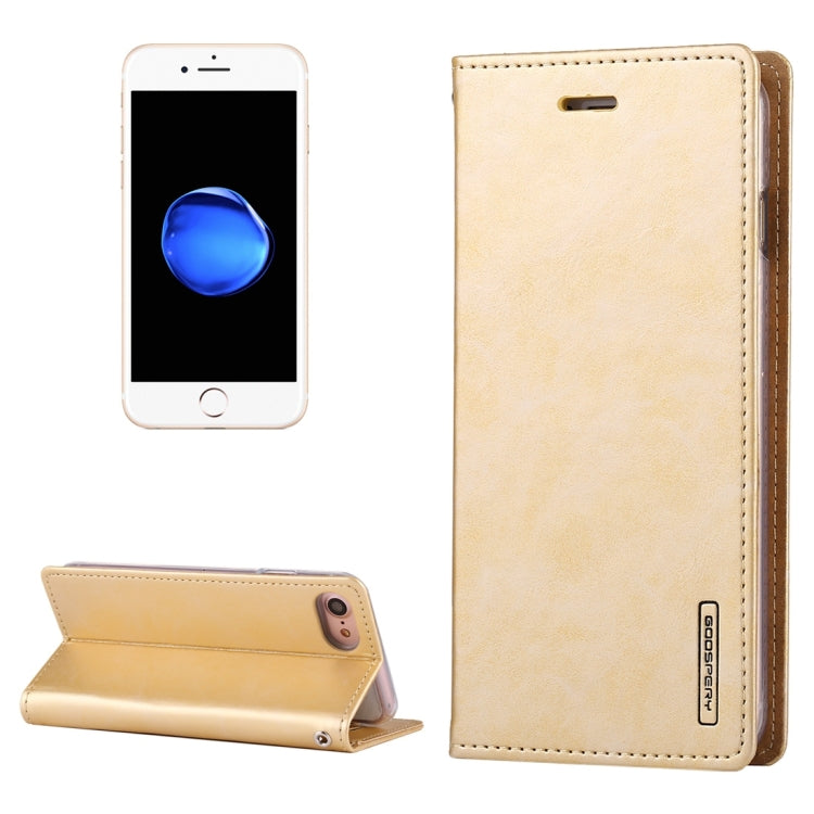 GOOSPERY BLUE MOON for  iPhone 8 & 7  Crazy Horse Texture Horizontal Flip Leather Case with Card Slots & Wallet & Holder